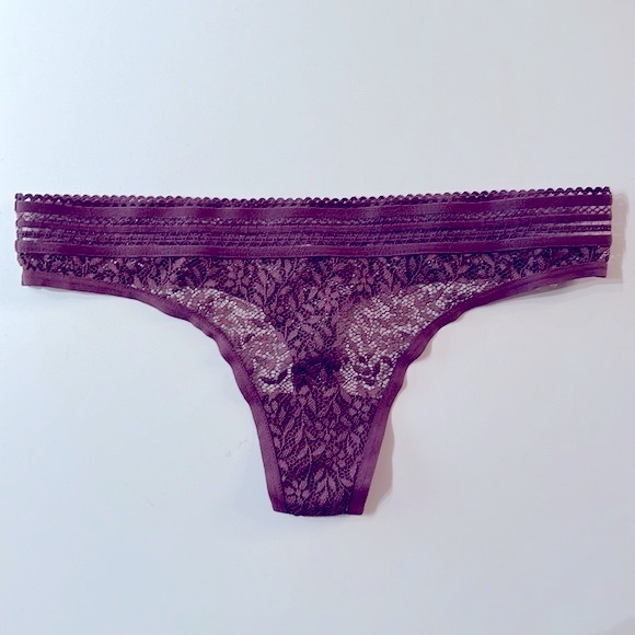 Exhilaration Maroon and Nude Thong. XS - Picture 4 of 4